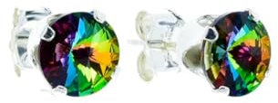 pewterhooter Women 925 Sterling Silver Stud Earrings (Enchanted Forest)