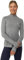 DANISH ENDURANCE Long Sleeved Sports Top, Workout Shirt, Running, for Women, Grey Mélange, S