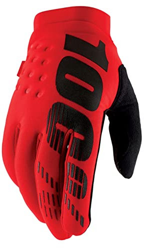 100%, BRISKER Gloves, Adult, L, RED