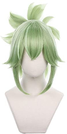 YXZCOS Perücke 【Genshin Impact: Shinobu】 Cosplay Perücke Halloween Perücken Fasching Damen-/Herrenperücke Karneval Wig