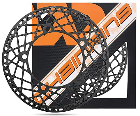 Ghulumn Fahrrad Kurbel Integrierte Einzelkurbel Kurbel 130Mm für Faltrad Fahrrad ZubehöR,58T Schwarz