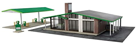 Cornerstone Walthers 933-3542 Modern Gas Station Model Kit, Multi-Colour, Small