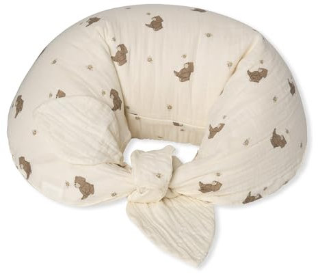 THAT'S MINE - Ergonomisches Stillkissen mit Süßem 'Bees and Bears'-Print - Komfort für Mutter und Kind beim Stillen