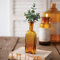 CTW Home Collection Antik inspirierte Apothekerflasche, 15,2 cm Höhe, bernsteinfarbenes Glas, Heimdekor