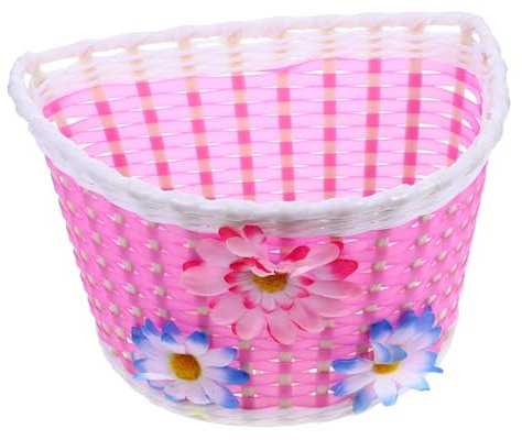 Toddmomy Children's Car Basket Flowers Bicicleta Para Adultos Handmade Bike Storage Basket Basket Scooter Boys Blue Suit Man Front Mens Woven Small Plastic Belt