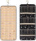 Minicoco 1Pcs Dual-sided Jewelry Organizer Hanging with Metal Hooks,Hanging Jewelry Organizer 48 Pockets and 3 Wave-Shaped Hooks,Jewelry Roll for Earrings,Necklaces (Dual-sided 2colour-48 Pockets)