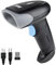 JIAN BOLAND Barcode-Scanner, 2D, QR, 1D, kabellos, Hand-Laser-Barcodeleser, 3-in-1, mit Bluetooth und 2,4 G kabellos und USB, funktioniert mit iPad, Android-Handy, iPhone, Laptop (U26W)