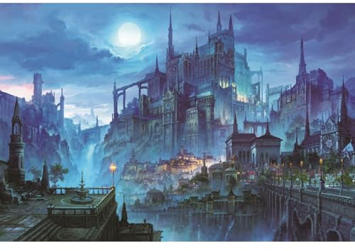 Boloshine Puzzle 1000 Teile für Erwachsene Teenager, Burgnacht, Impossible Puzzle, Stress Abbauen Puzzlespiel, Herausforderndes Geschicklichkeitsspiel für die ganze Familie