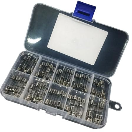 100 Stück/Set 5 X 20 Mm Glasrohr 0 5 A-20 A Langsames Glasrohr Feinsicherungs Sortiment Glassicherungs Set Für Zuhause Elektrische Sicherheit Glassicherungs Sortiments Set