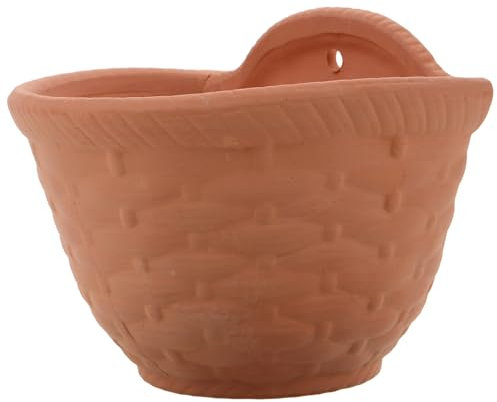 Yardwe Fioriera Appesa A Parete Vaso Di Fiori In Terracotta Balcone Pianta Fioriera A Parete Vasi Da Giardino Per Esterni Ringhiera Vaso Di Fiori Coltura
