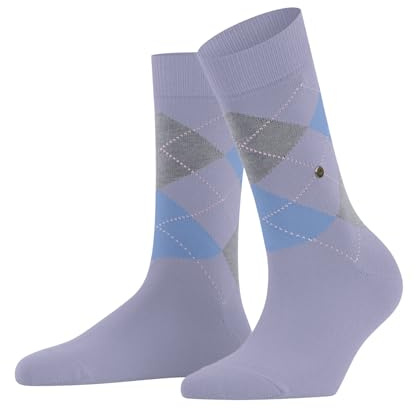 Burlington Damen Socken Queen W So Baumwolle gemustert 1 Paar, Blau Cosmic Sky 6537, 36-41
