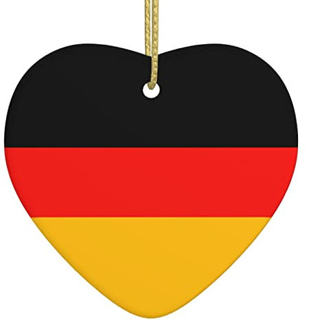Deutschland Flagge Weihnachten Keramik Liebe Anhänger Weihnachtsdeko Festival Dekoration Heimdekoration