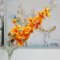 YOLNEY Hochwertige Hochzeit, 2 Zweige, Hyazinthen, künstliche Kunstblume, Hochzeitssaaldekoration, Orange