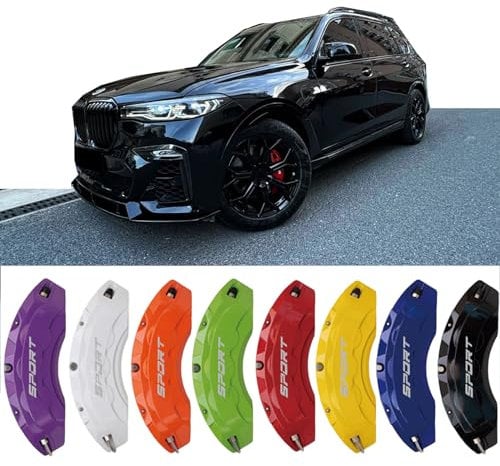 4pc Brake Caliper Covers Compatible Front Rear for BMW X7 Accessories (Blue)