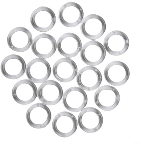 Aprilsunnyzone 20/50/100 Pieces Roman Blind Curtain Rings,O-Rings Plastic Rings For Roman Shades,Clear Plastic Curtain Rings For Roman Blinds For Vertical Blind Parts(50pcs)