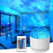 Galaxy Projector with Rotating Water Ripple Effects, USB Charging Touch Control, 16 Color Ocean Wave Night Light for Kids, Adults & Teens