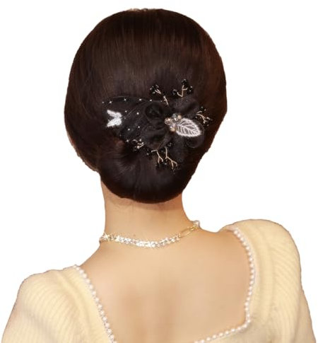 JAWUZ Flower Hair Bun Roller Haarknoten Former mit Blumen Haarclip Magischer Dutt Maker Hochsteckfrisuren Zubehör Leicht Tragbar Faltbar Kein Haarschaden für Frauen Mädchen Alltag Party Strand