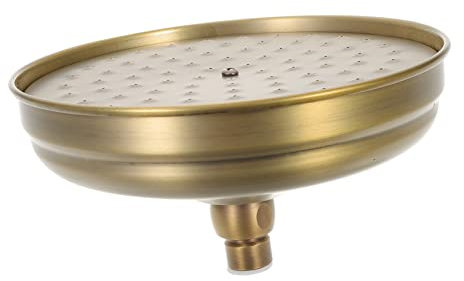 VILLCASE Regenduschkopf Badezimmer Duschkopf Kupfer Gefertigt Wasserfall Wasserauslass Verstopfungssicher Reinigen Elegant Retro-look Kompakten Einfach Installieren Bedienen Genießen Sparen