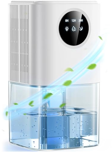 Zenolix Luftentfeuchter Elektrisch Klein - 560ml/Tag Raumentfeuchter (1800ml), 22,5W Energiesparend & 32dB Leise, Raumluftentfeuchter mit Auto-Defrost für Schlafzimmer & Bad