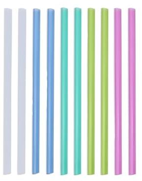 10 Stück Berichtshüllen mit Schiebestange, 8 mm transparentes A4-Papier, Präsentationsdateiordner, Dokumentenordner for die Schule(10 Pcs multi-colored)