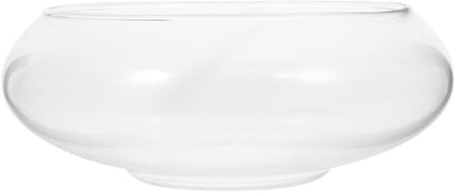 HAKIDZEL Pot de Fleurs en Verre Transparent pour Plantes et Fleurs, Contenant Multifonction en Verre Clair, Style Vintage Artisanal, Maison Bureau