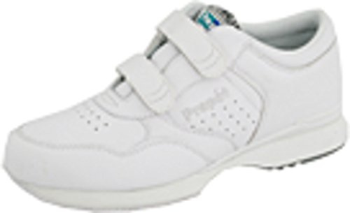 Propét mens Life Walker Strap Medicare fashion sneakers, Sport White, 10 US