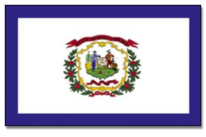 Flagge USA West Virginia - 90 x 150 cm