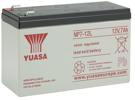 Yuasa NP7-12L Batterie de l'onduleur Sealed Lead Acid (VRLA) 12 V - Batteries de l'onduleur (Sealed Lead Acid (VRLA), 7000 mAh, 12 V, 1 pièce(s), 2,2 kg, 65 mm)