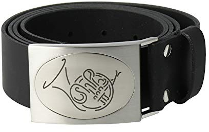 Ledergürtel Horn schönes Geschenk für Hornisten