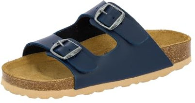 Lico Unisex Bioline Kids Pantoletten, Blau Marine, 34 EU