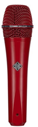 Telefunken M80 | Dynamisches Nierenmikrofon mit einfarbigem Finish, Frequenzbereich 30 Hz / 18 kHz, Impedanz 200 Ohm, Rot