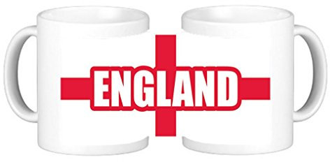St George Cross England Flag Novelty Ceramic Coffee Mug Plus Coaster