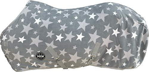 HKM Abschwitzdecke -Stars-, Rückenlänge 115 cm, grau