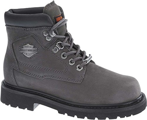 Harley-Davidson Bayport - Stivali da lavoro da donna, grigio (Evelina), 36.5 EU