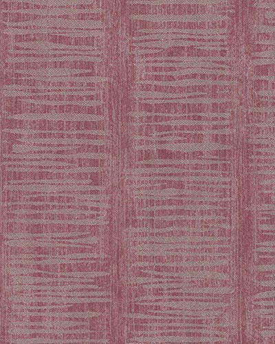 marburg Tapete Rot Gold Streifen Striche Muster für Wohnzimmer Schlafzimmer oder Küche 10,05m x 0,53m Made in Germany 58047 Nabucco