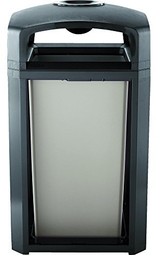 Rubbermaid Commercial Products 50gal Landmark Classic Container with Ashtray/Frame