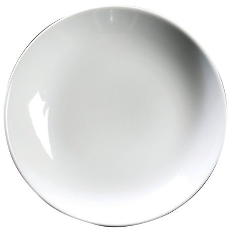 Royal Genware COUSCOUS PLATES 26cm - Pack of 6 | 10.25inch Dinner Plates, White Plates, Porcelain Plates | Commercial Quality Tableware. GET COOKING!
