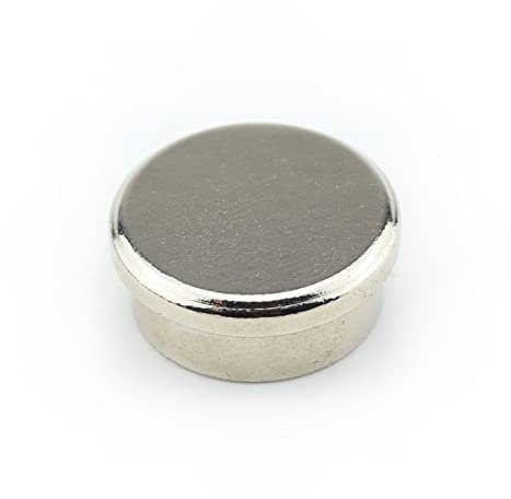 10 Neodym Stahl Memomagnete Ø 22 x 9 mm - Haftkraft ca. 7 kg -