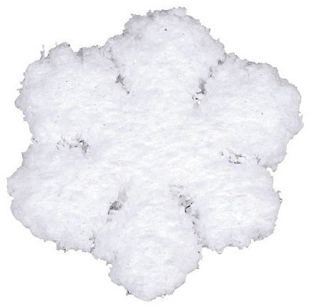 Schneeflocke ca. 45mm 10 Stück. Mit Styropor-Kern. Winterdeko Kunst -Schneeflocken