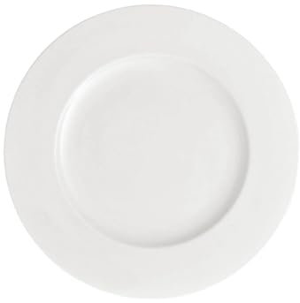 Villeroy & Boch Royal Großer Frühstücksteller, 24 cm, Premium Bone Porzellan, Weiß