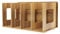 YJZQ Stehsammler Abnehmbar Stehordner Zeitschriftensammler aus Holz DIY Archivsammler Schreibtischorganizer mit 4 Fächer Katalogsammler für Buch Magazin CD Halter