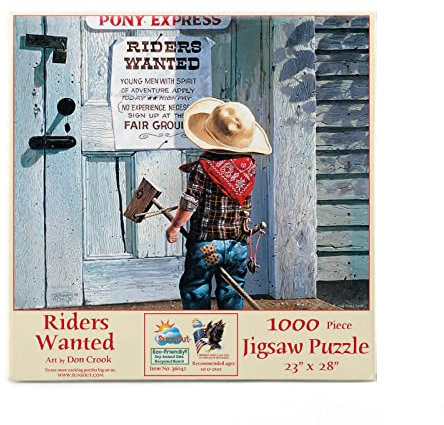 Puzzle SunsOut - Don Crook: Riders Wanted, 1.000 piese (Sunsout-36041)