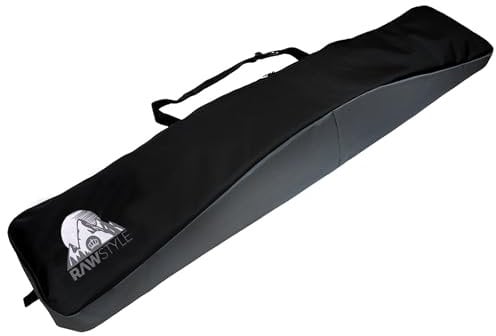 Rawstyle Snowboard Tasche, Boardbag, Snowboardbag, 170cm, XXL (schwarz-grau)