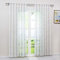 Heichkell Voile Gardinenschal mit Schlaufen Transparent Vorhang mit Ausbrenner Design Wohnzimmer Gardine 1PC Store BxH 140x245cm Weiß