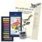 Faber-Castell 128312 Creative Studio Softpastellkreide, 12 Farben Sortiert im Kartonetui (Kreide + Block + Radierer, 12 Farben)
