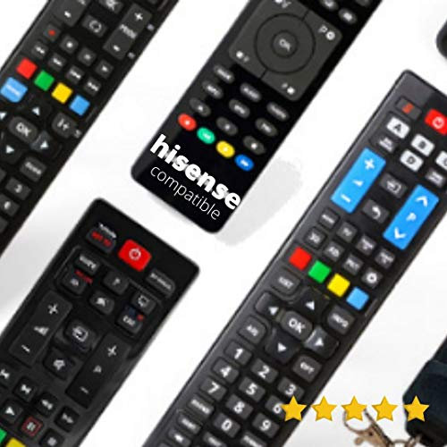 HISENSE - Mando A Distancia para Television HISENSE - Compatible 100% con LOS TELEVISORES HISENSE - Compatible con HISENSE TV