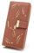 CHAOFANXI Portefeuille pour Femme, Porte Monnaie Femme, Porte-Monnaie en Cuir Bifold Wallet en Cuir Porte-Cartes en Cuir Porte-Monnaie en Cuir (Marron)