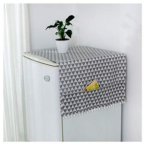 Oriental riverkit Kühlschrank Staubschutz, Multifunktionale Waschmaschine Staubdichte Abdeckung Mit Aufbewahrungstasche, Für Waschmaschine, Kühlschrank, Mikrowelle Verwendet 50 * 130 cm (D)