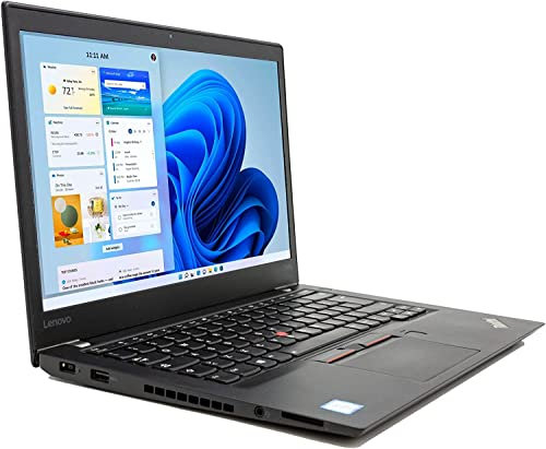 Lenovo Thinkpad T470s i5 jusqu'à 3.00 GHz 14 Full HD Écran tactile Windows 11 Pro Webcam 720p USB TypeC Ordinateur portable Ordinateur portable (reconditionné) (12 Go RAM SSD 240 Go)
