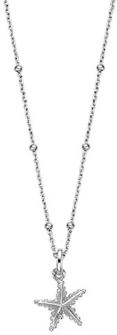 Xenox Damen 925 Sterling Silber Halskette mit Seestern-Anhänger in silberfarben - Island - XS91231